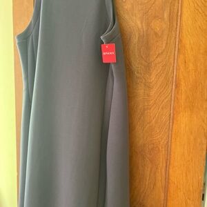 Brand new Spanx, dark gray tank dress in midi-length.